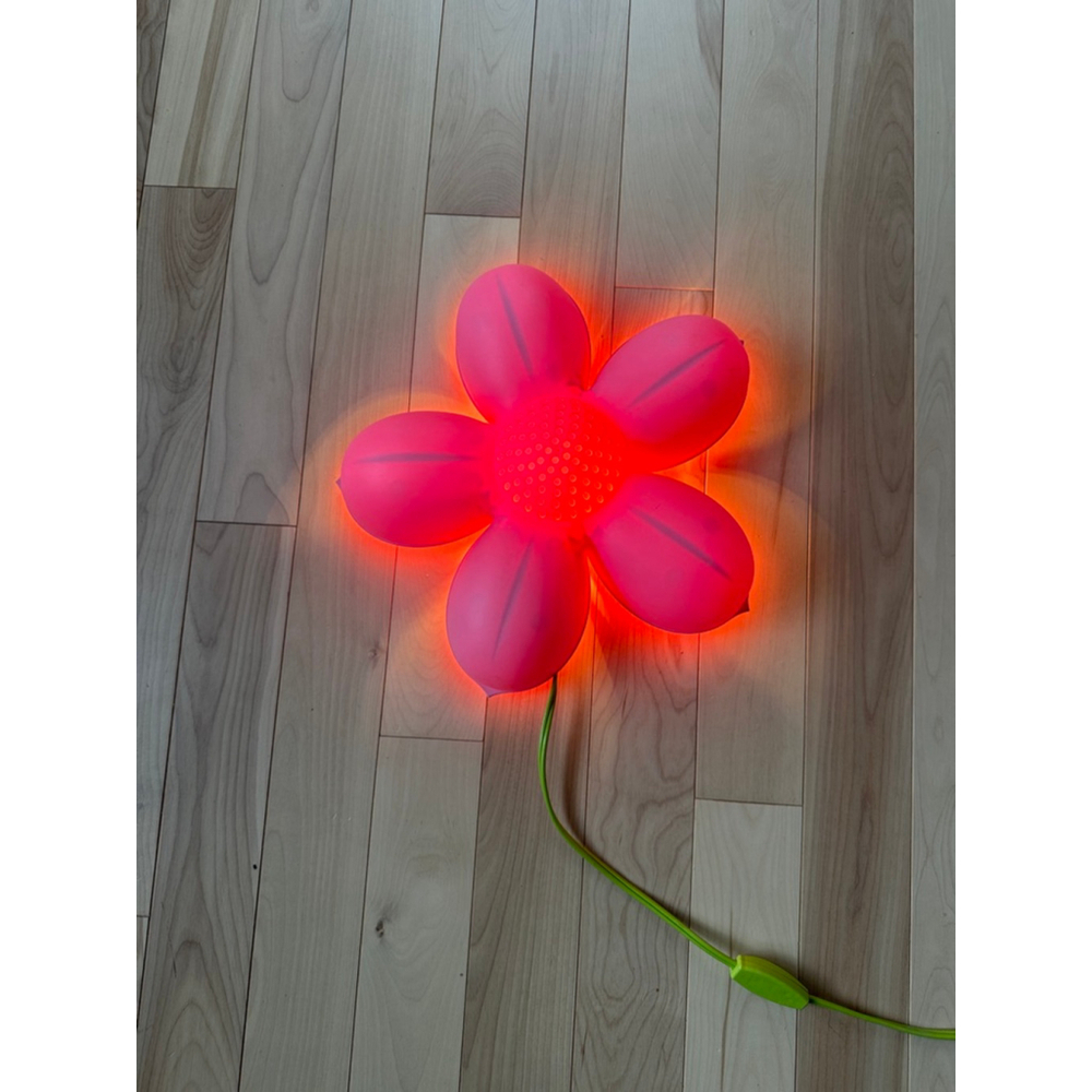 Vintage 90s IKEA Smila Blomma Flower Lamp Pink E14 Kids Room Decor - Picture 3 of 7